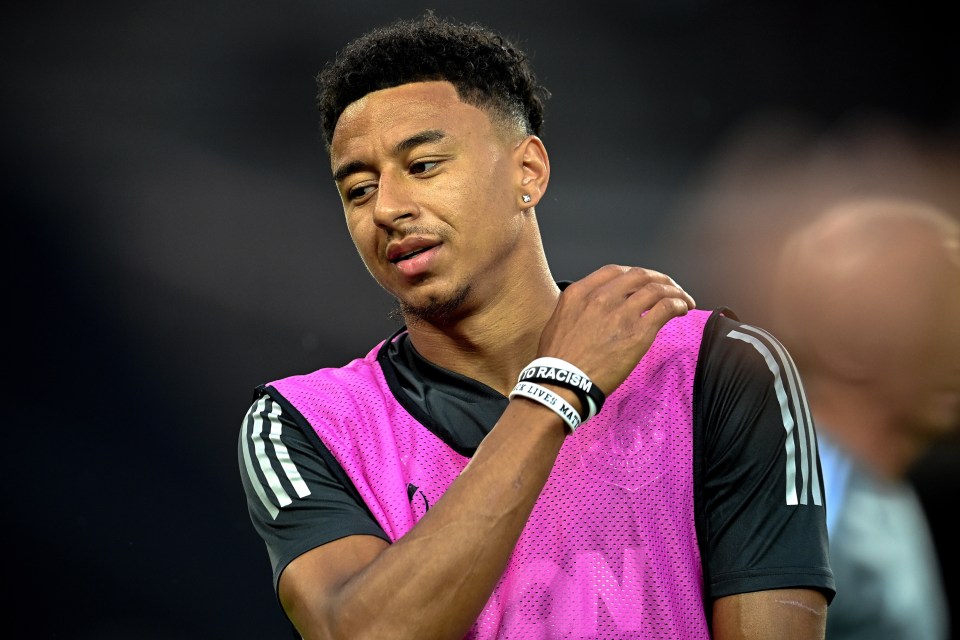 Jesse Lingard, seen training ahead of United's Europa League clash at home to FC Copenhagen, was also a big influence on Mason Greenwood's emergence