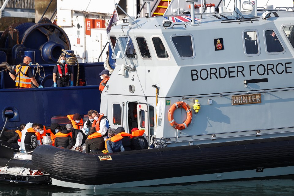 The patrol ship Hunter came into contact with the dinghy around 7.15am