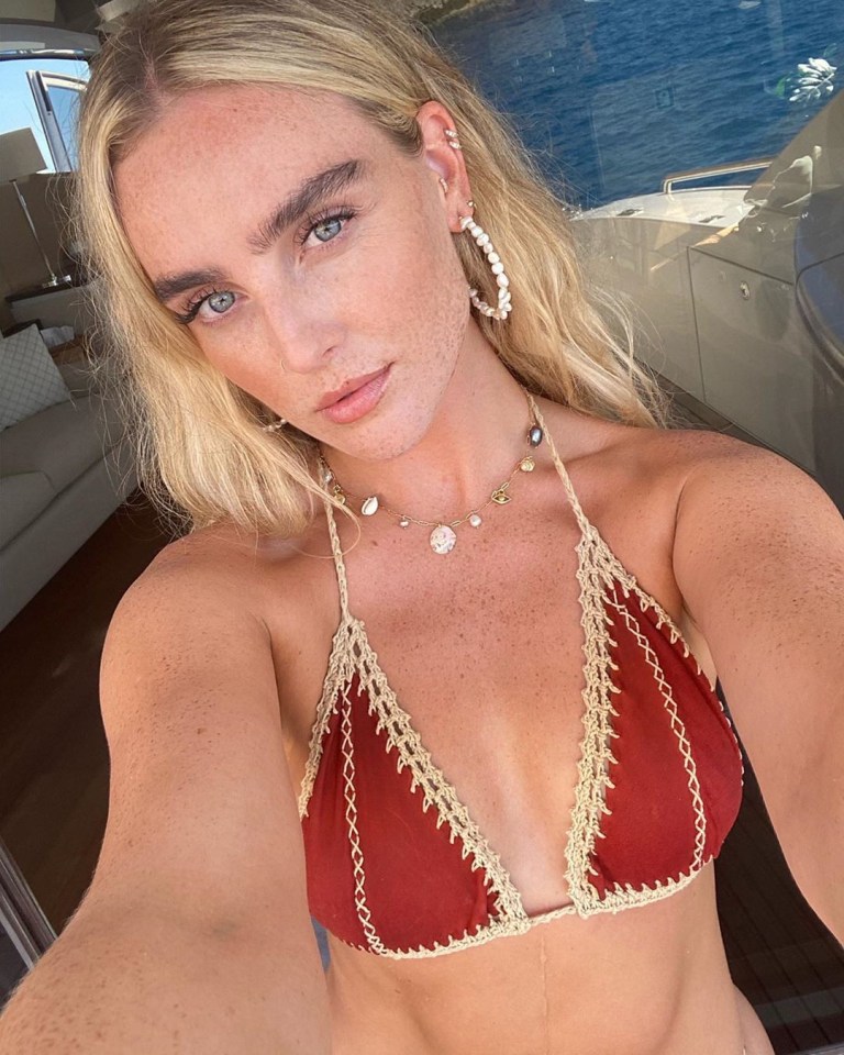 Perrie is no stranger to posing in a bikini 