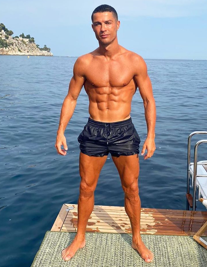 Cristiano Ronaldo looked in incredible shape as he relaxes on his luxury yacht