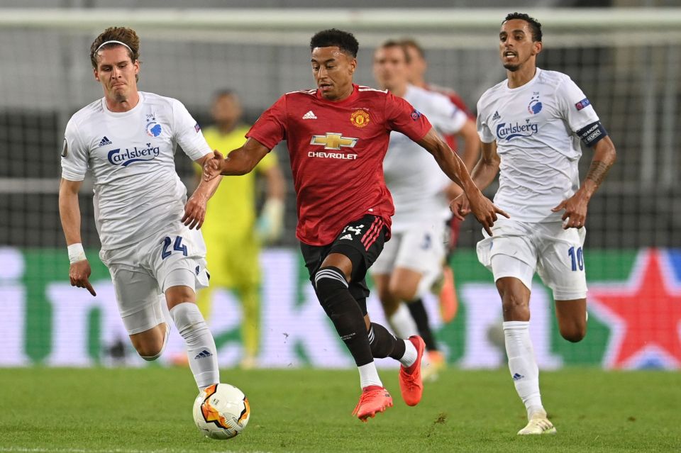 Lingard has scored four goals and assisted two in his 40 appearances this season