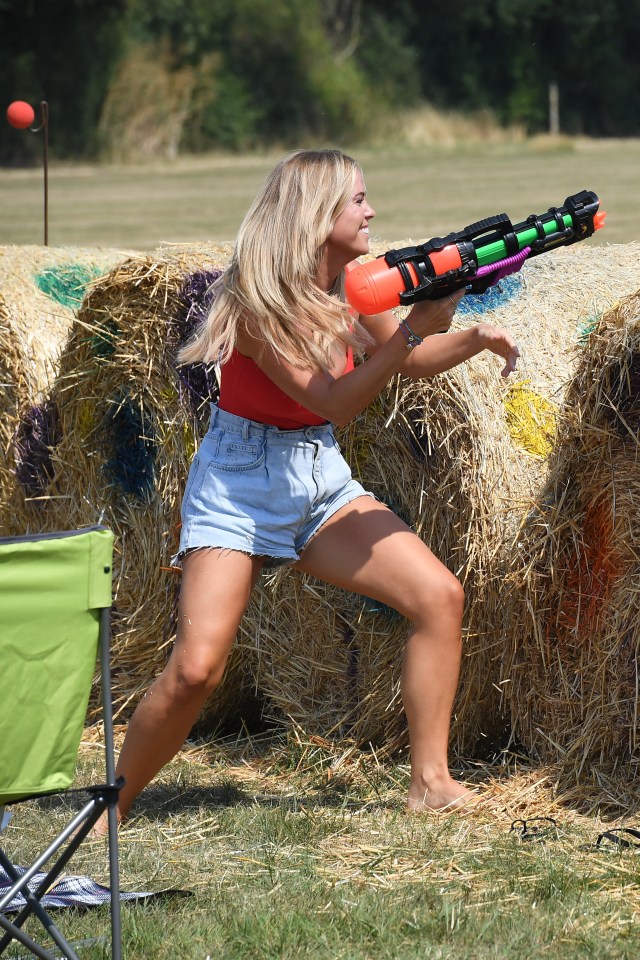 Chloe Meadows was the day's water-fight champion