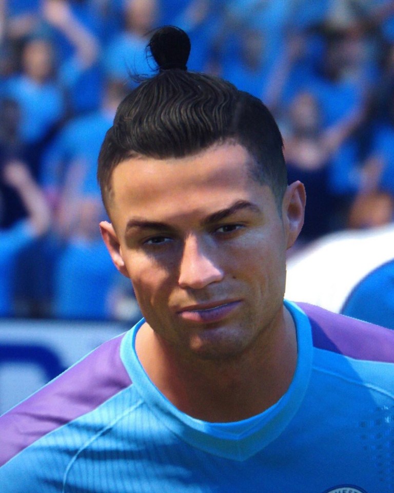 EA Sports stuck Cristiano Ronaldo in a Manchester City shirt for some strange reason