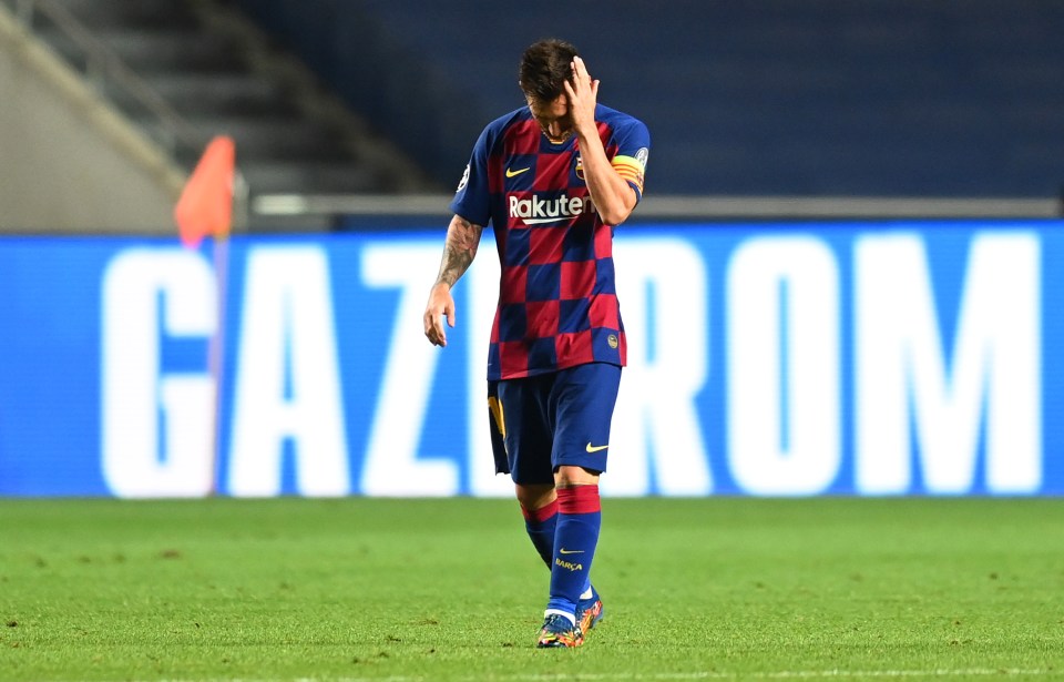 Messi was left furious by Friday night's defeat