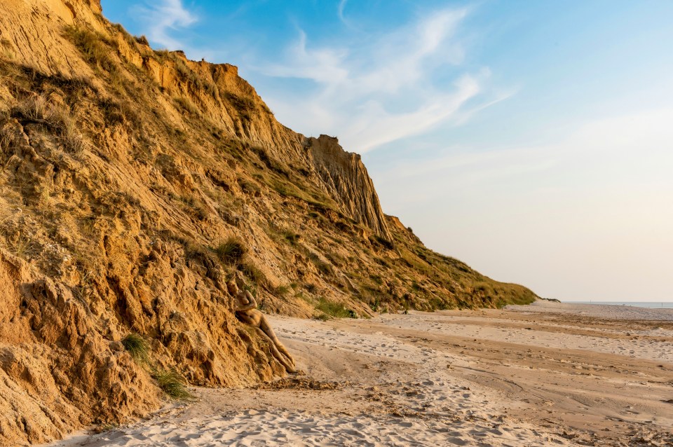 On a beach of the island of Sylt (Hint: the rock to the left of centre)