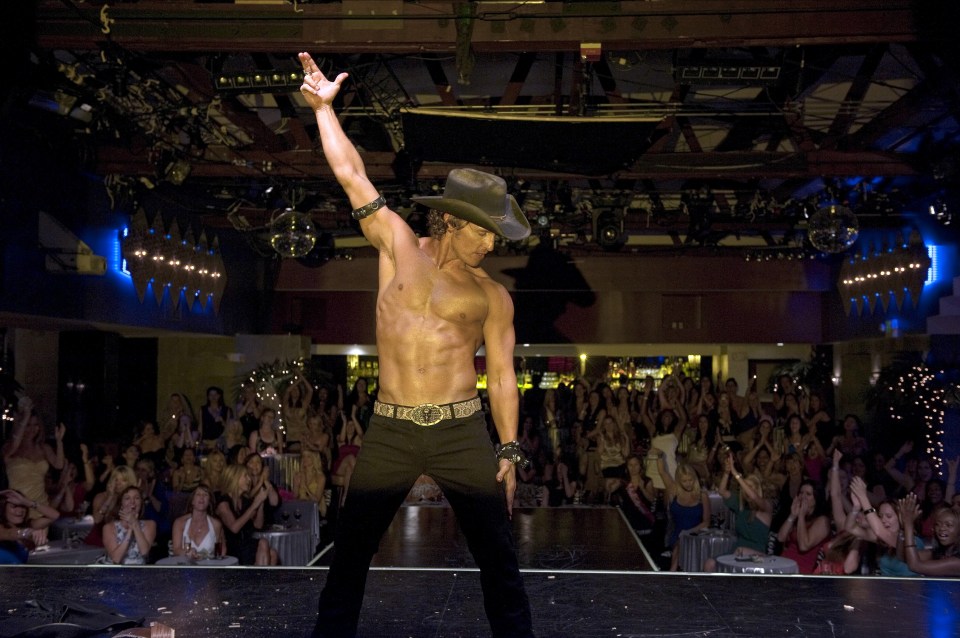 Matthew McConaughey performing in 2012's Magic Mike