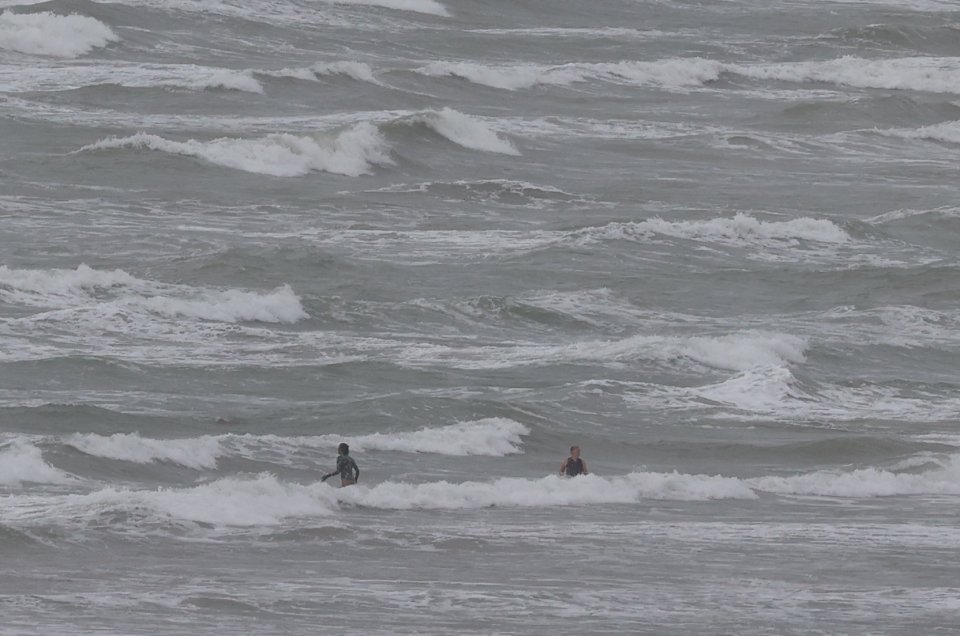 Windy weather in Brighton as Storm Ellen hits the UK