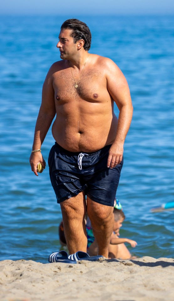 Arg has caught an impressive tan since he jetted off to Marbella earlier this month