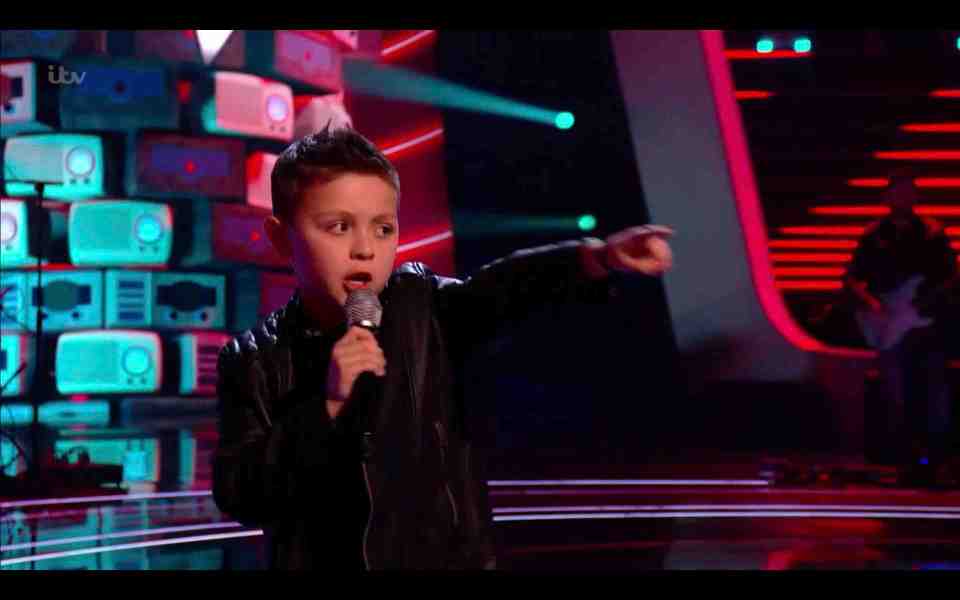 George Elliot competed in The Voice Kids 2020 final