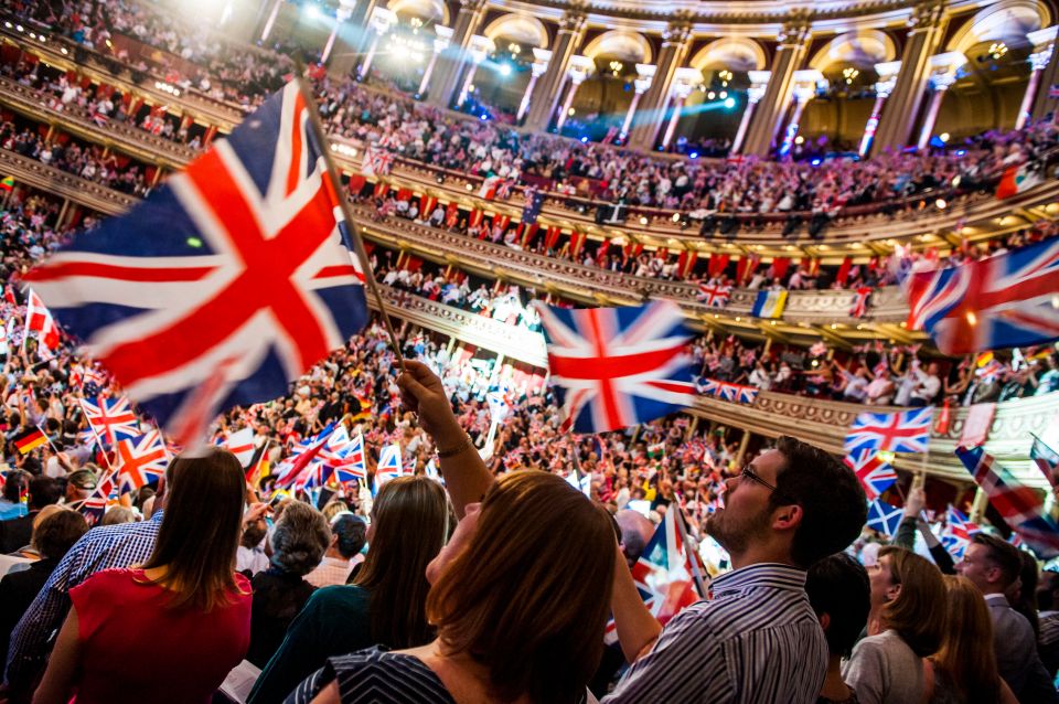 Brits traditionally belt out Rule, Britannia! and Land Of Hope And Glory on the Last Night of the Proms