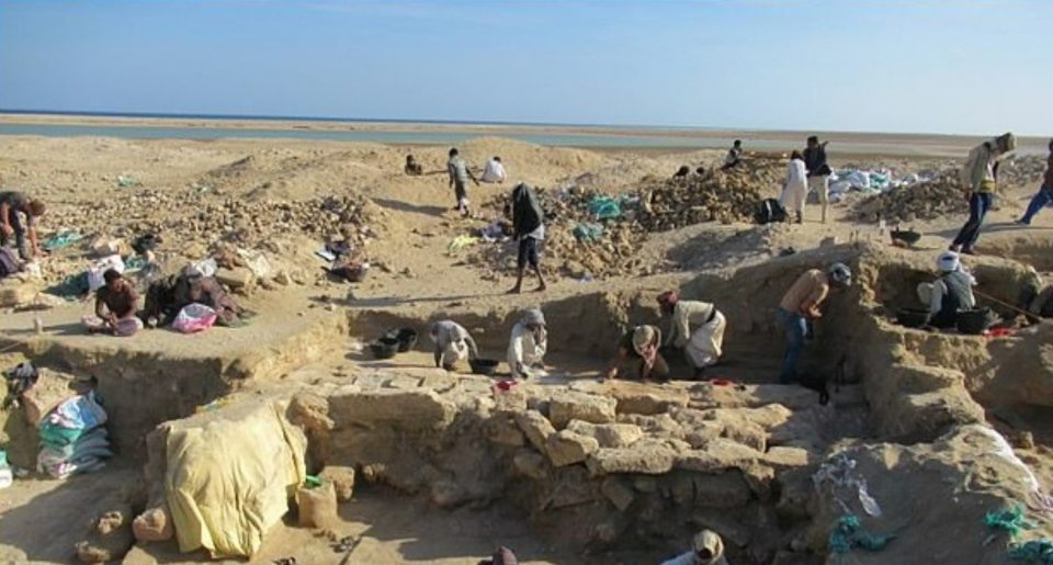 The ancient port is located near the Red Sea