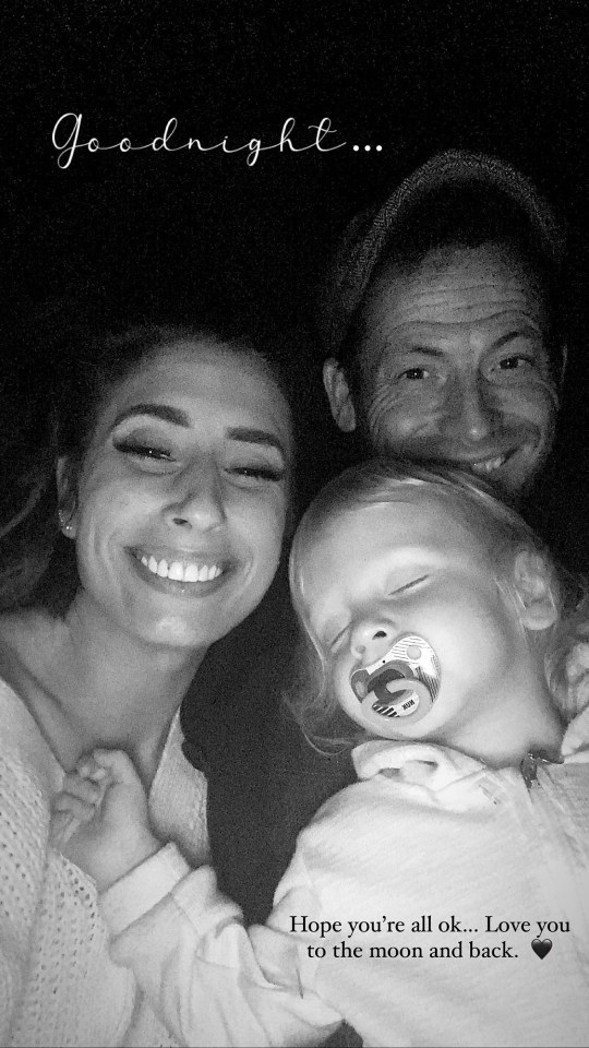 Stacey posted an adorable selfie of her and Joe with baby Rex