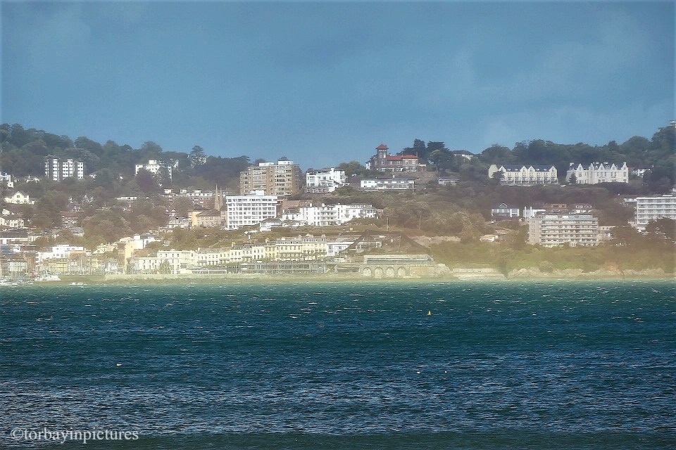 The phenomenon, seen in the Torbay area of Devon, happened during Storm Francis earlier this week