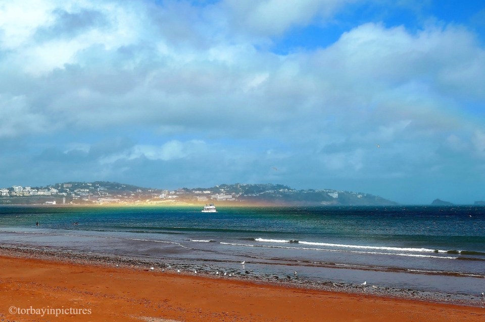 Met Office forecasters say it was formed as a result of sunshine, strong winds and sea spray