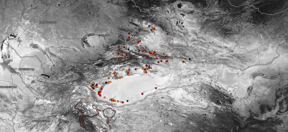 An estimated 260 sites have been constructed across the Xinjiang province