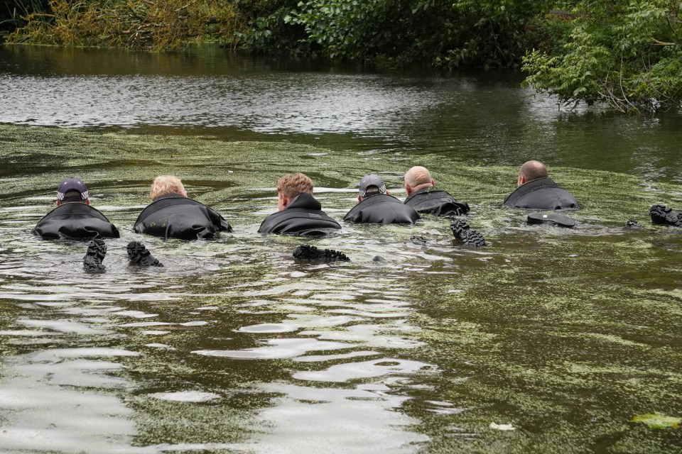 Cops searched the river on Saturday