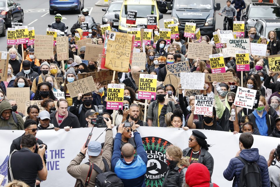 The Million People March has begun in London this afternoon