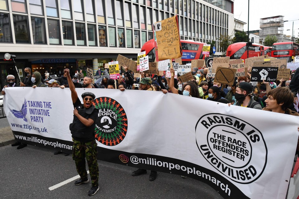 The Million People March was organised on the same day as Notting Hill Carnival, which was cancelled