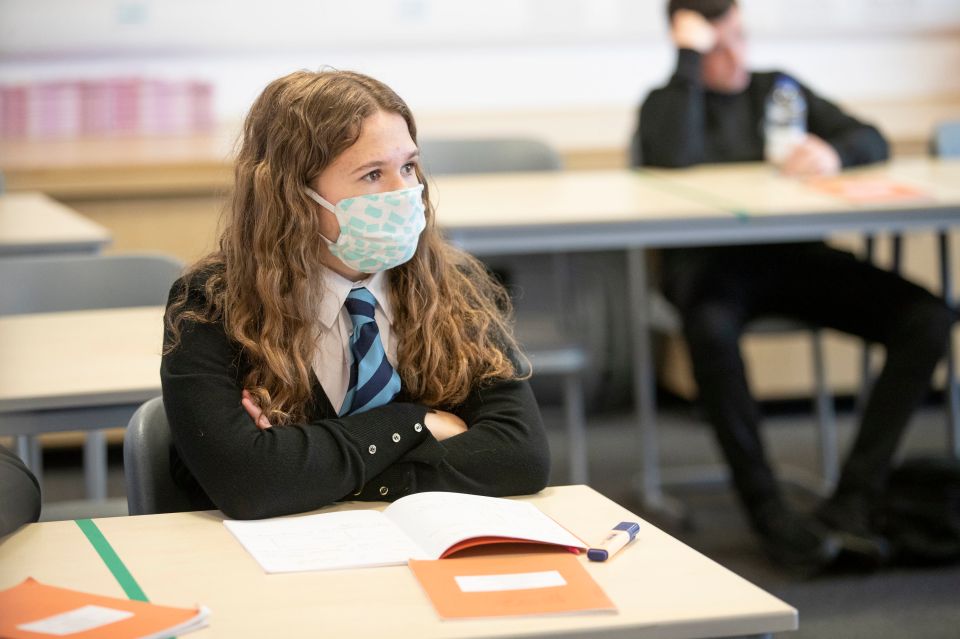 Pupils do not need to wear face masks while in the classroom although some might prefer to keep it on