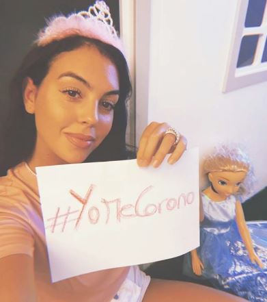 Georgina Rodriguez posted a photo on Instagram to signify her support