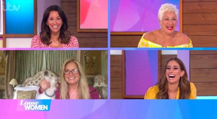 Denise jokingly asked if her Loose Women co-star 'lives in Blenheim Palace?'