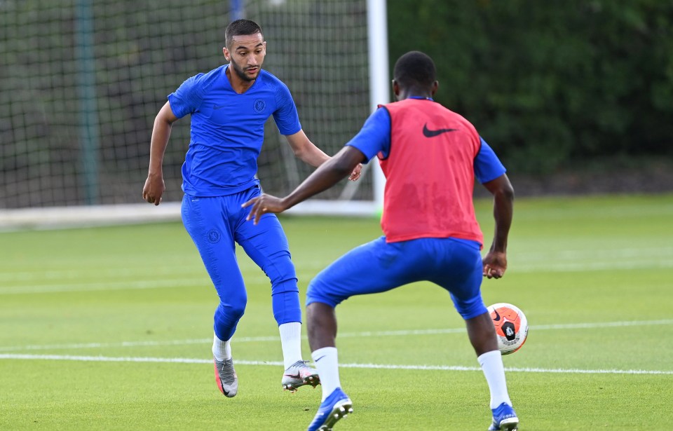 Former Ajax star Hakim Ziyech has been training well with his new Chelsea teammates 