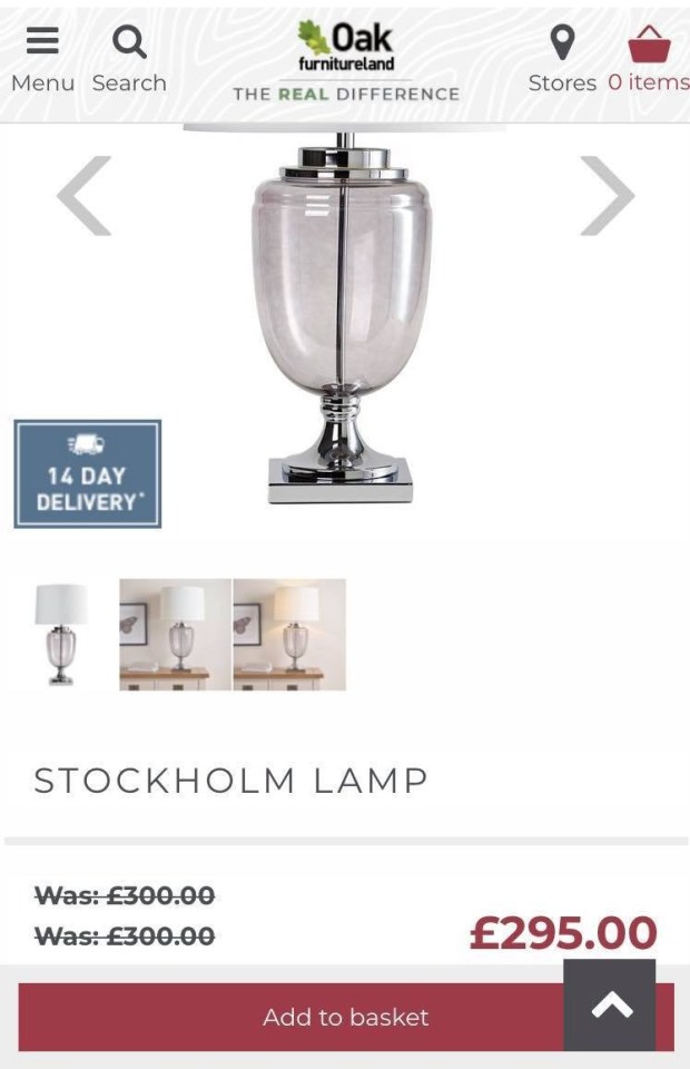 The lamp online - at £300