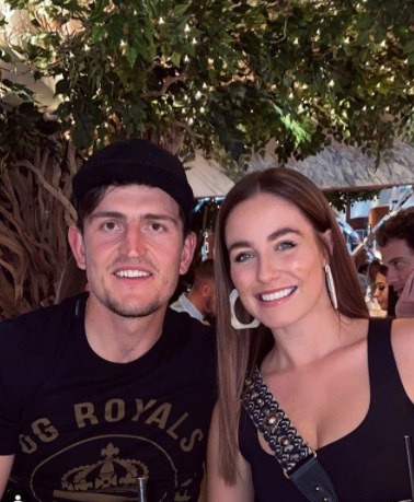 Harry Maguire's fiancee Fern Hawkins has leapt to his defence over the Mykonos brawl