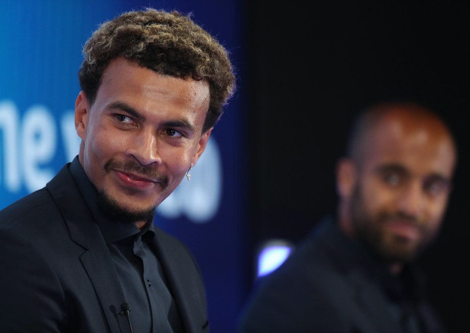 Dele appeared in a happier mood as he dug out a swanky suit for the occasion