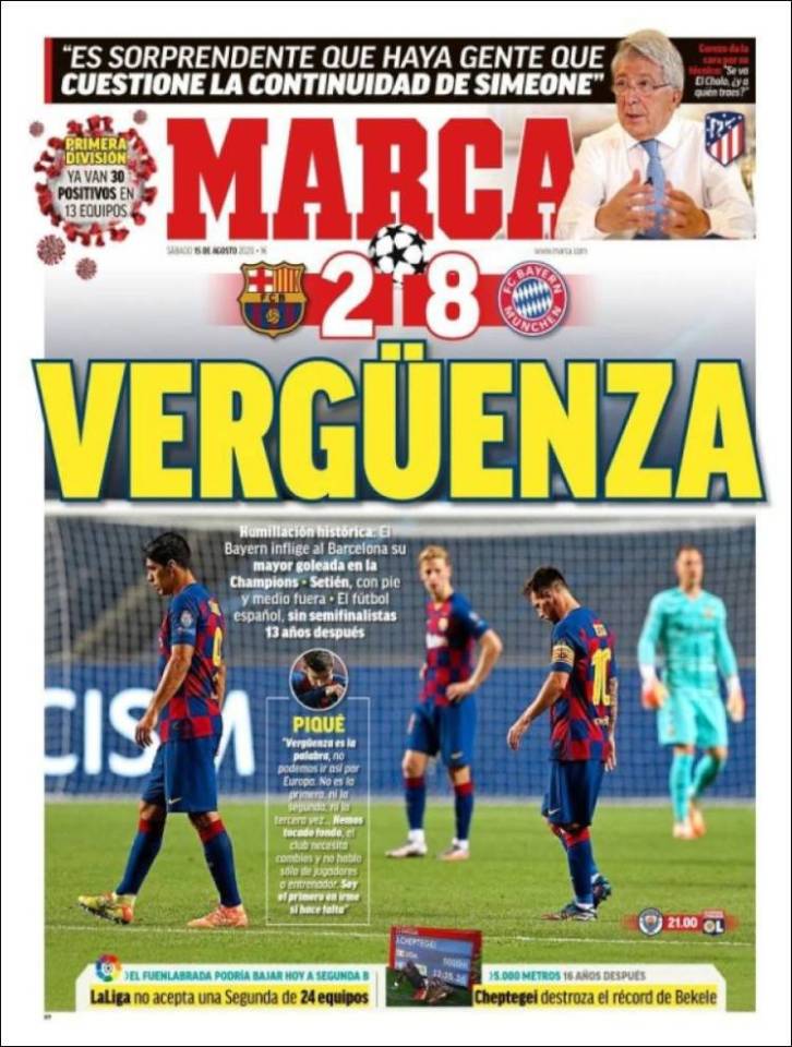 Marca did not hold back as they ripped into the struggling LaLiga side 