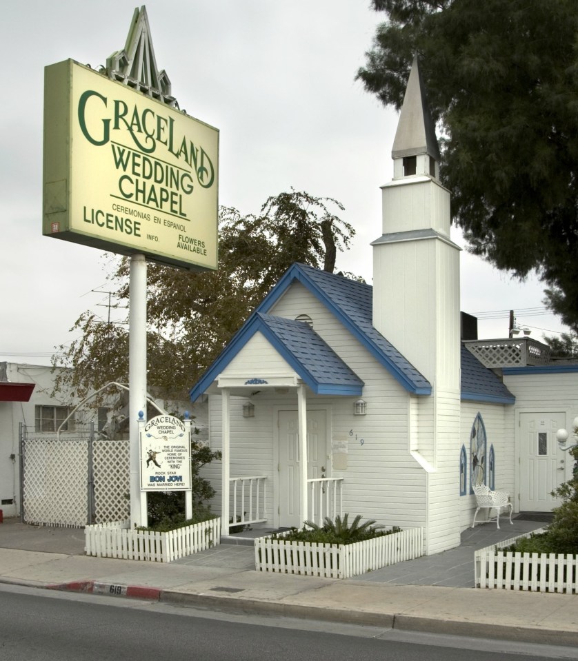 The pair wed at the Graceland Wedding Chapel in Las Vegas