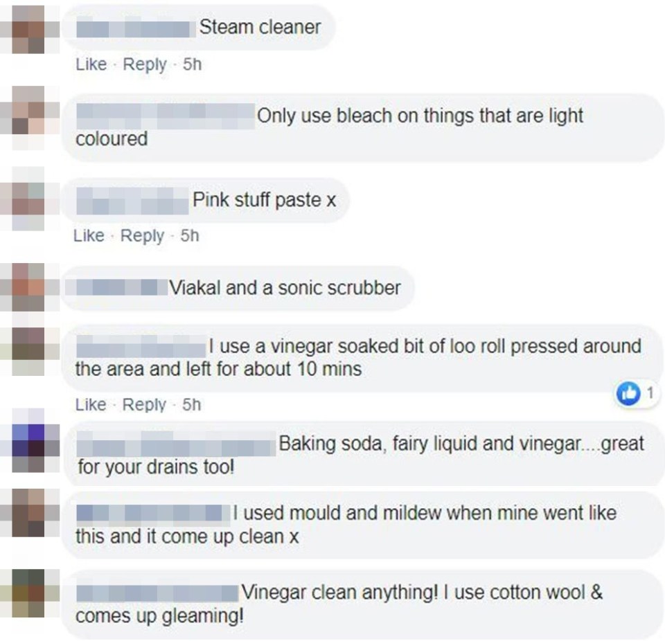 Her past racked up dozens of comments as people shared their cleaning tips