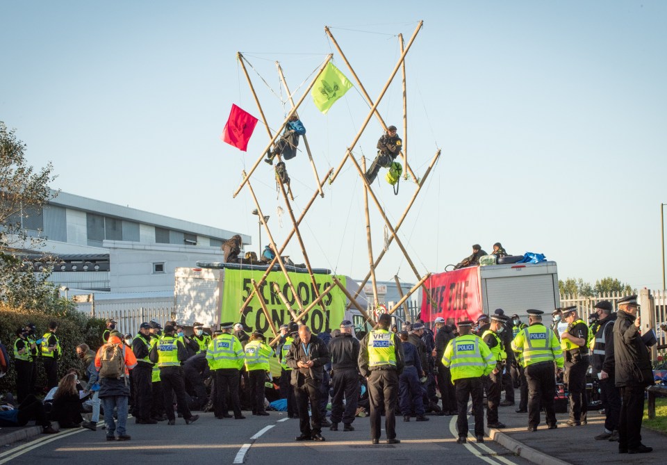 Extinction Rebellion launched an attack on the free press today by blocking printworks