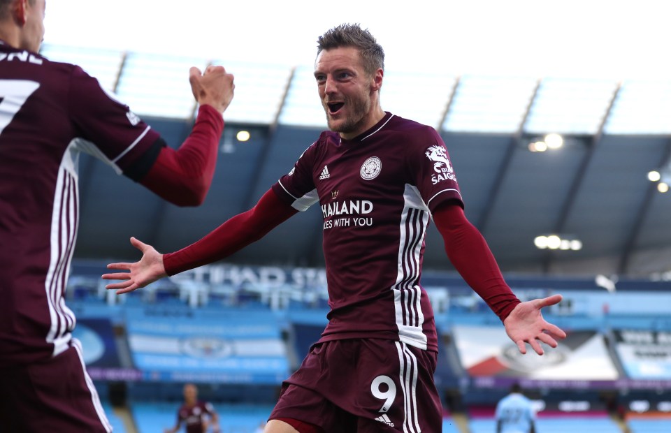 Jamie Vardy has become the first player to score an away-day hat-trick against Pep Guardiola