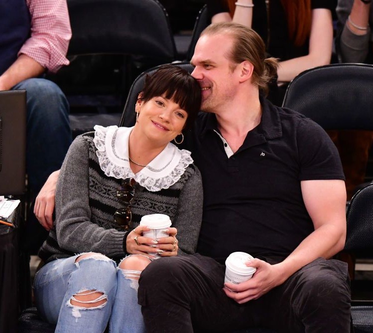 The couple cosied up at a basketball game in New York last year