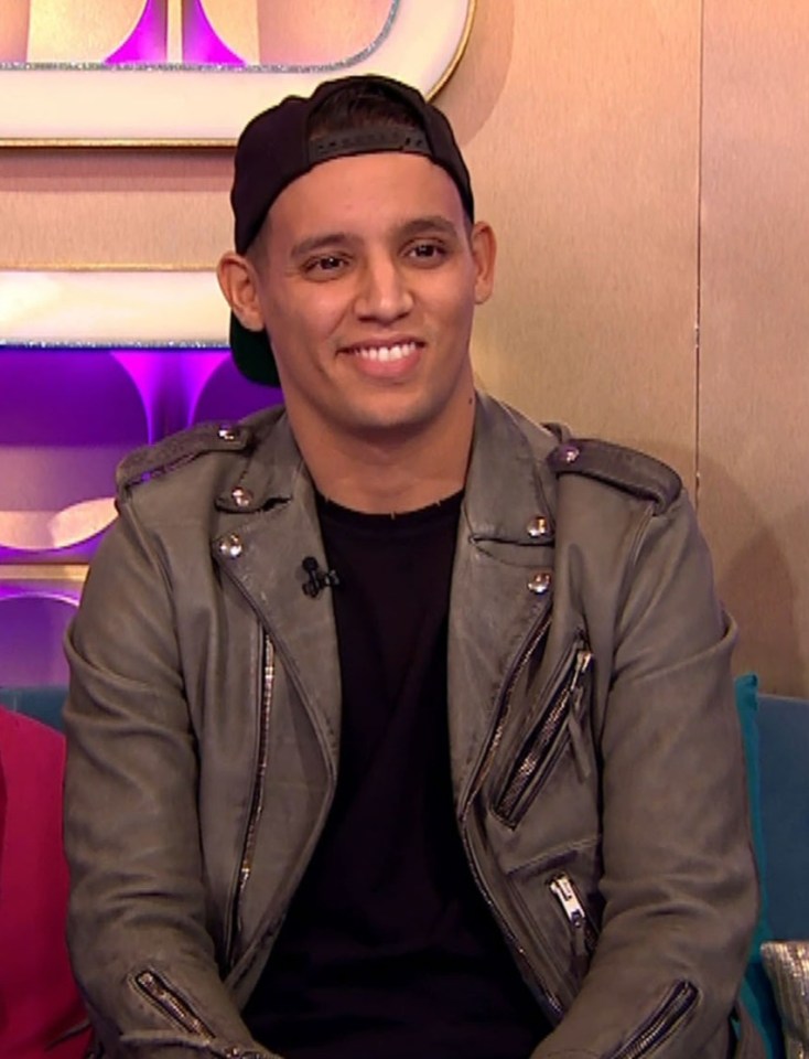 Brahim Fouradi appearing on The X Factor's spin-off show in 2015