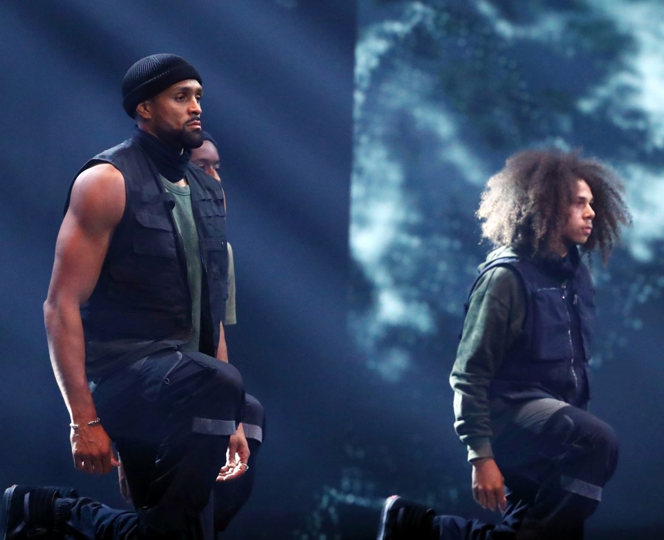 Ashley Banjo and his Diversity co-stars take the knee on BGT tonight