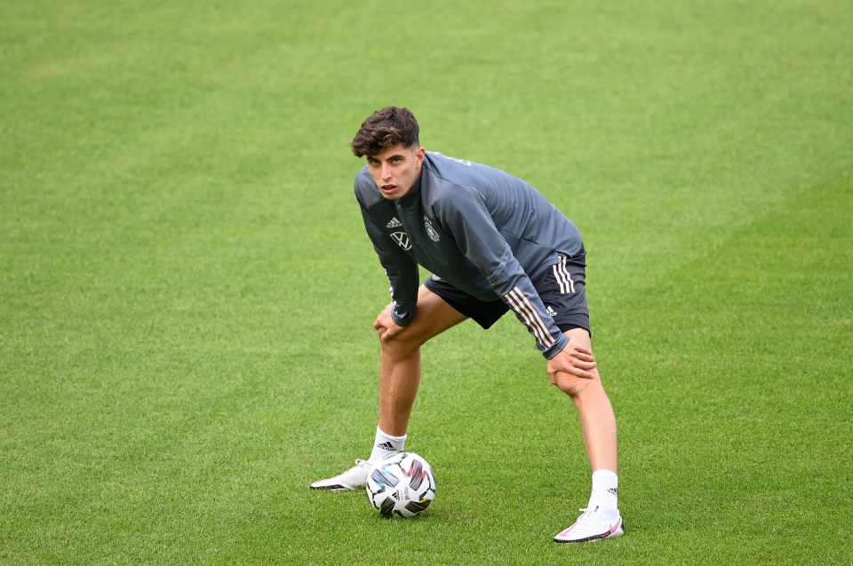 Kai Havertz left Germany's training camp to complete his move