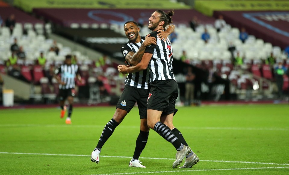 It was delight for Newcastle's new strike partnership of Wilson and Carroll