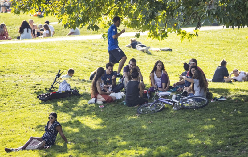 This group gathered in Castle Park in Bristol today