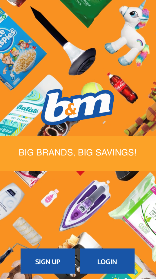 The B&M scanner is found on the store's free app