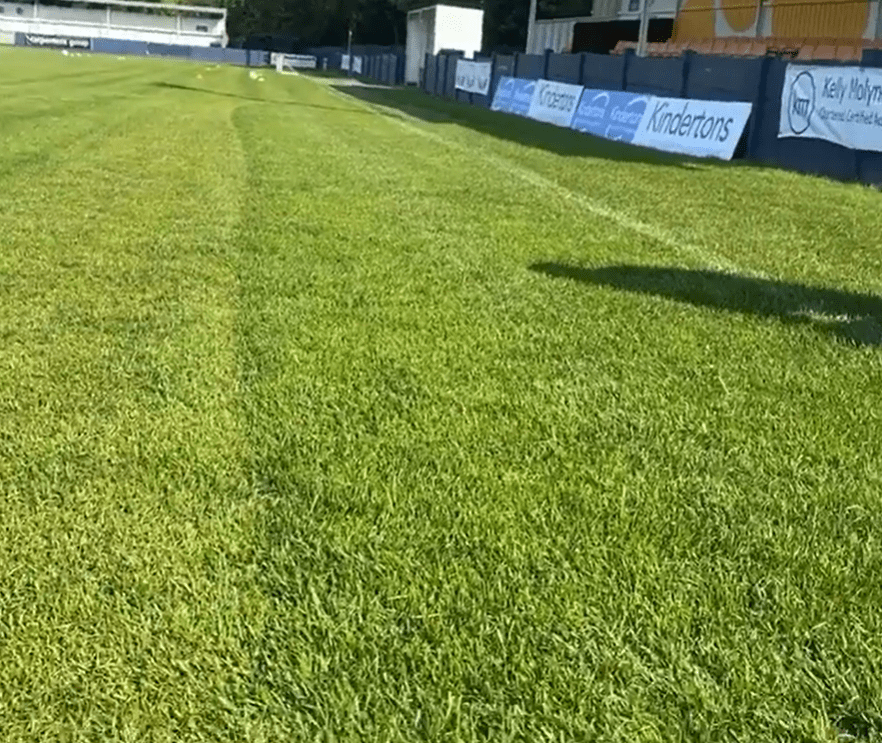 Sturridge uploaded a video of himself sitting on the Kidsgrove pitch