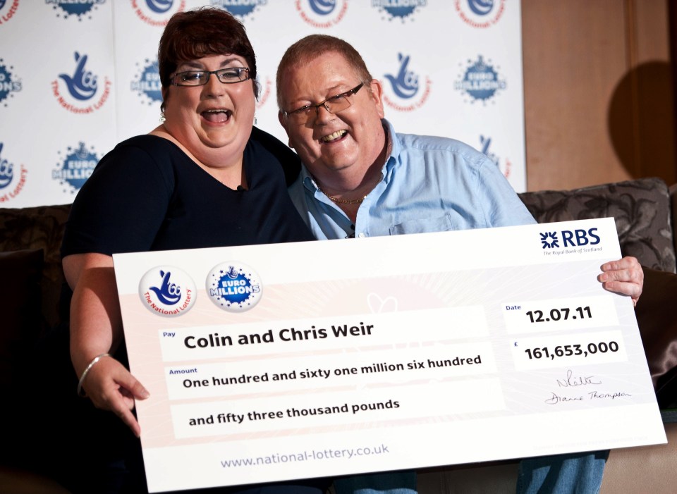 The lottery win made Colin one of Scotland’s richest people