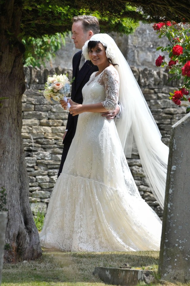 Lily had a church wedding to ex Sam Cooper in Gloucestershire in 2011