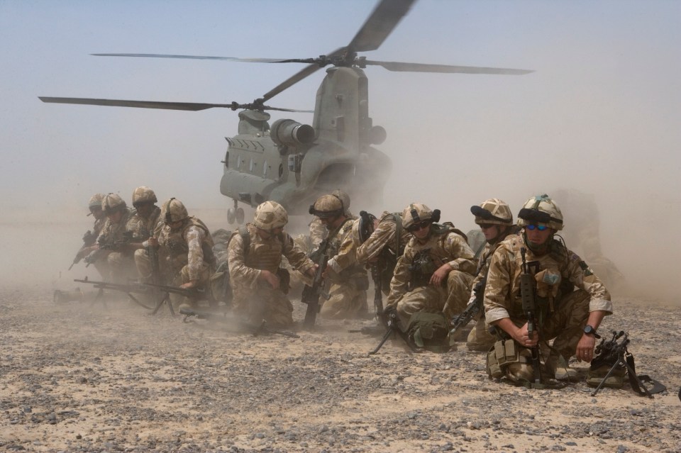 British troops in Afghanistan's Helmand Province