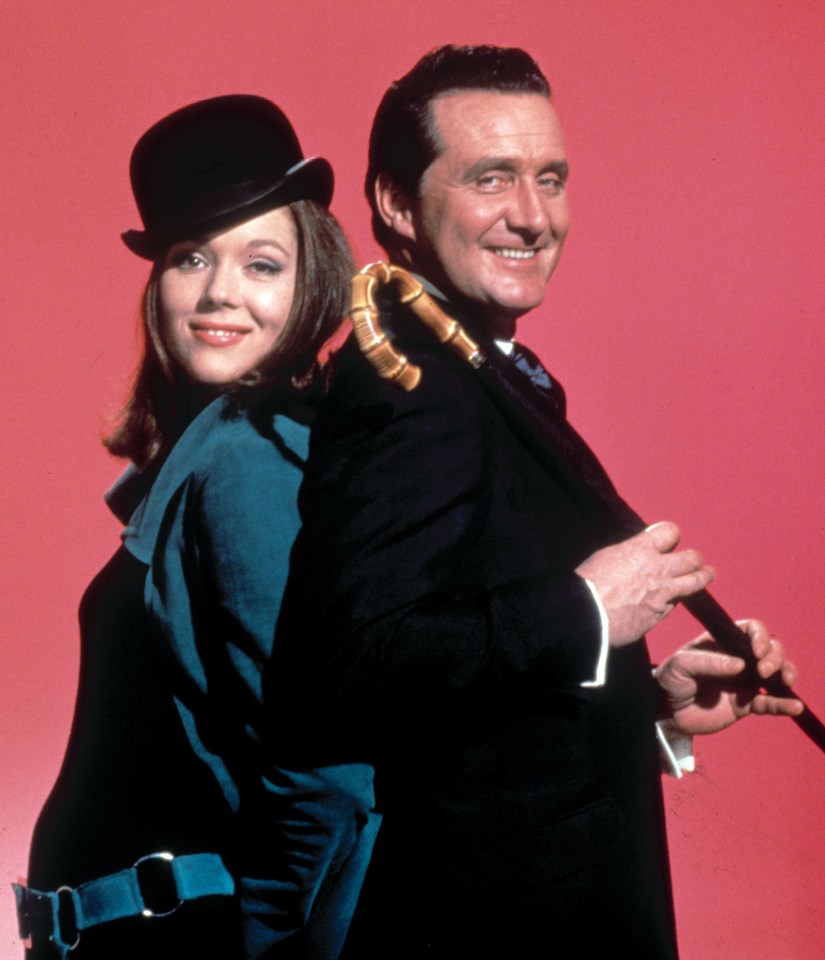 Dame Rigg with Patrick Macnee in The Avengers