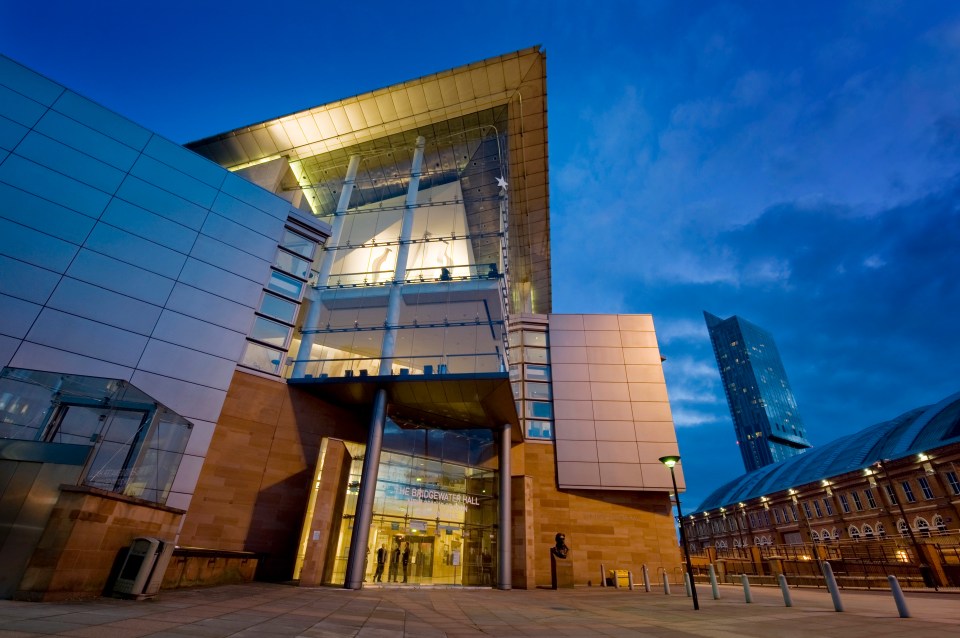 Manchester's The Bridgewater Hall was used for filming