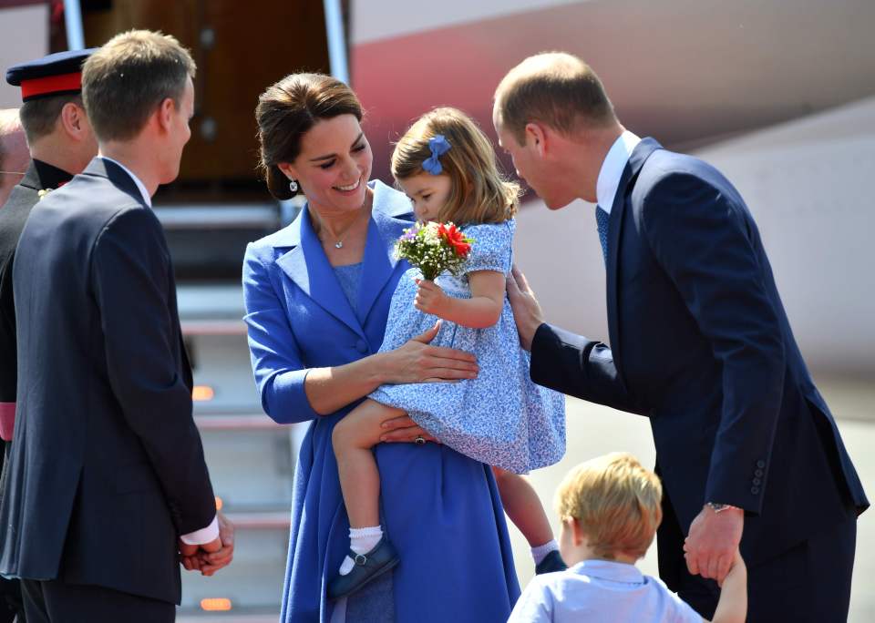 Kate will often offer her kids a warm embrace - particularly when they're shy