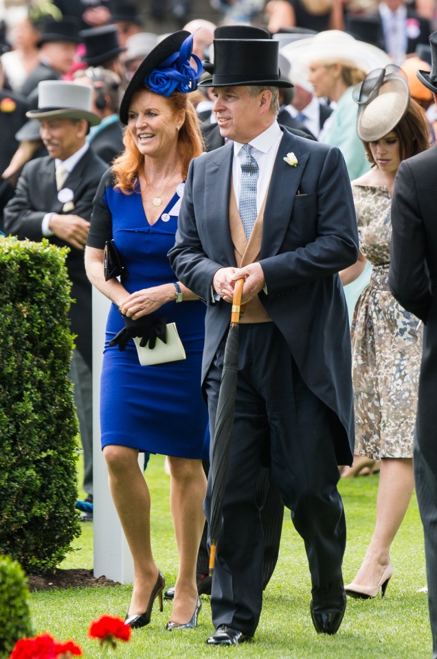 The Duke of York with ex-wife Sarah Ferguson at Royal Ascot