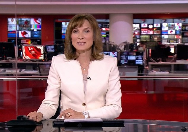 Fiona Bruce is number six on the top ten, with a pay rise of £195